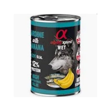 Alpha Spirit Lata Sardina Con Platano 400 Gr