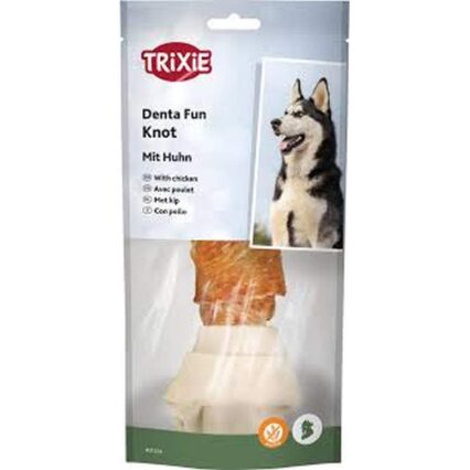 Hueso Anudado Denta Fun, Pollo, 120g/18cm