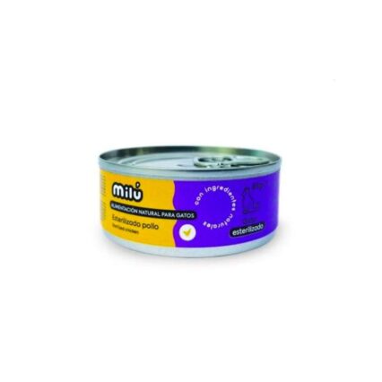 Milu Lata Gato Esterilizado Pollo 85g