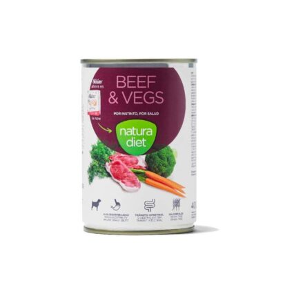 Natura Diet Dog Beef & Vegs 400 Gr Lata