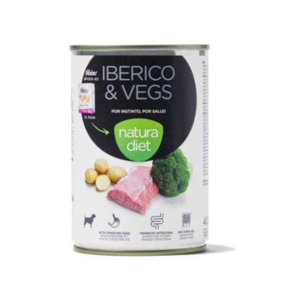 Natura Diet Dog Iberico & Vegs 400 Gr Lata
