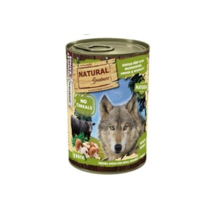 Natural Greatness Ternera Angus 400g Con Jengibre Setas Y Romero